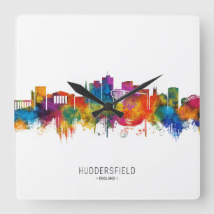 Reloj Cuadrado Huddersfield Inglaterra horizonte