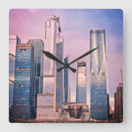 Reloj Cuadrado Hudson Yard Manhattan New York Cityscape