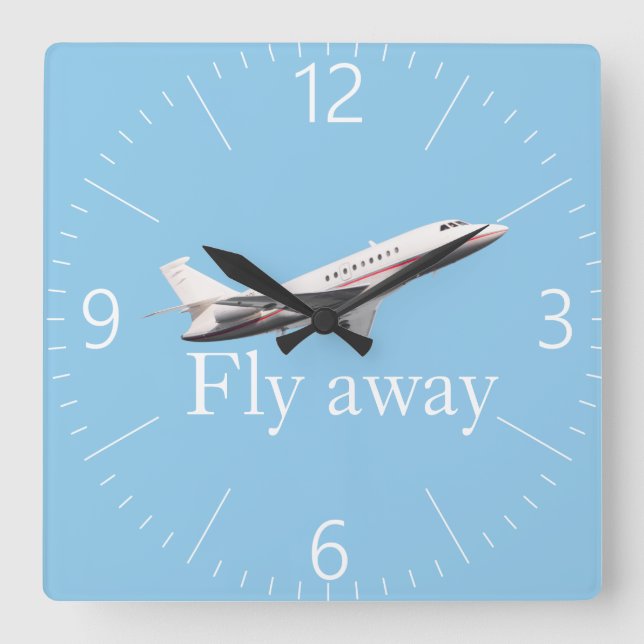 Reloj Cuadrado Huir (Anverso)