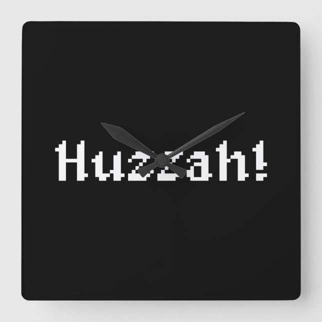 Reloj Cuadrado ¡Huzzah de 8 bits! (Anverso)