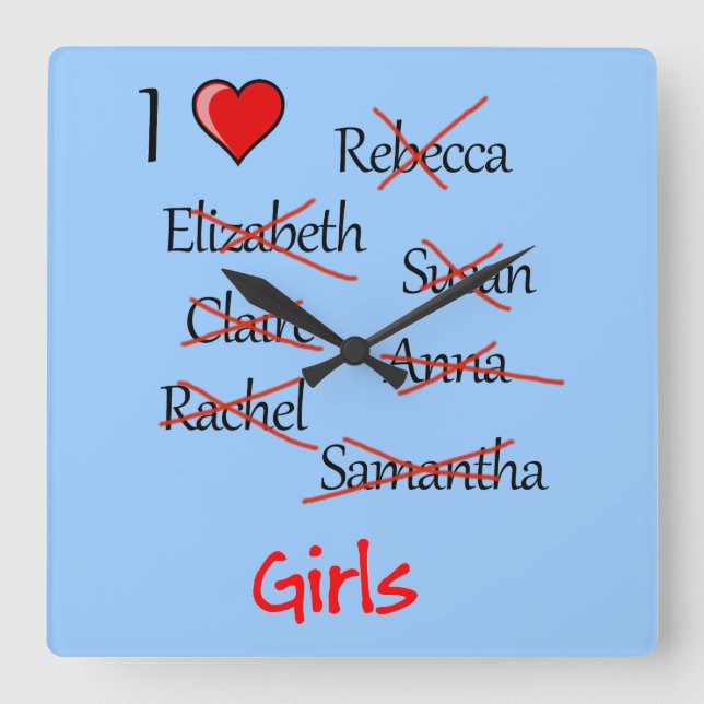 Reloj Cuadrado 'I Chicas del H (Anverso)