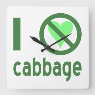 Reloj Cuadrado I Hate Cabbage