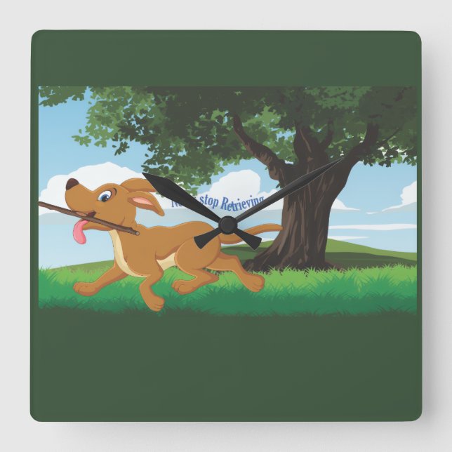 Reloj Cuadrado I Live to retrieve (Anverso)