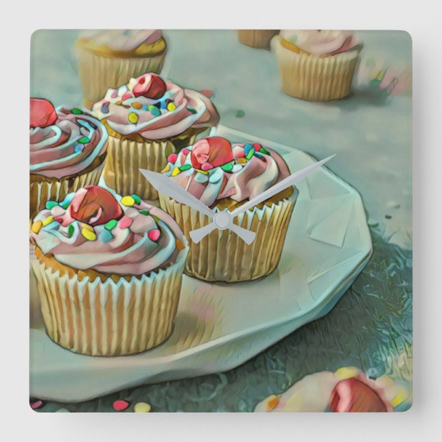 Reloj Cuadrado Ice cream cake (Anverso)