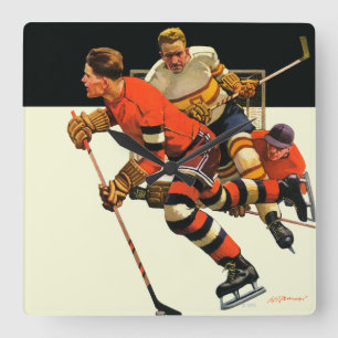 Reloj Cuadrado Ice Hockey Match