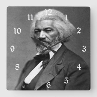 Reloj Cuadrado Iconos de la Historia Negra: Frederick Douglass an