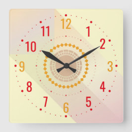 Reloj Cuadrado Idea de habitación y sala de estar para un crema m