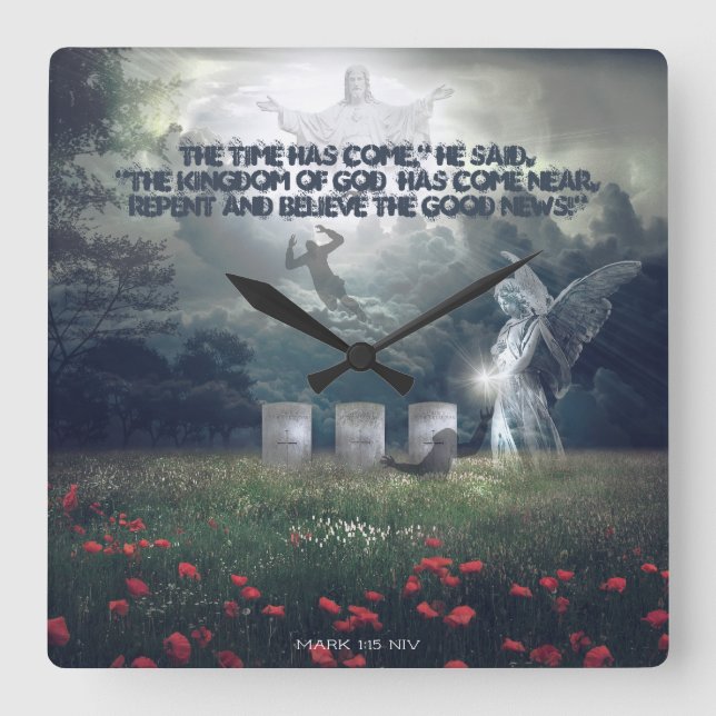 Reloj Cuadrado Iglesia del rapto (Anverso)