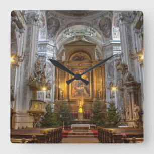 Reloj Cuadrado Iglesia dominicana Viena Austria