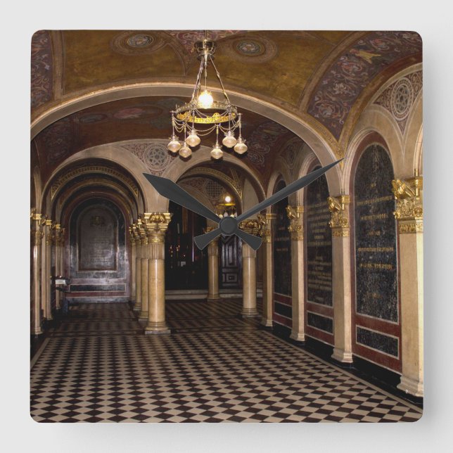 Reloj Cuadrado Iglesia Ortodoxa Griega de la Santísima Trinidad (Anverso)