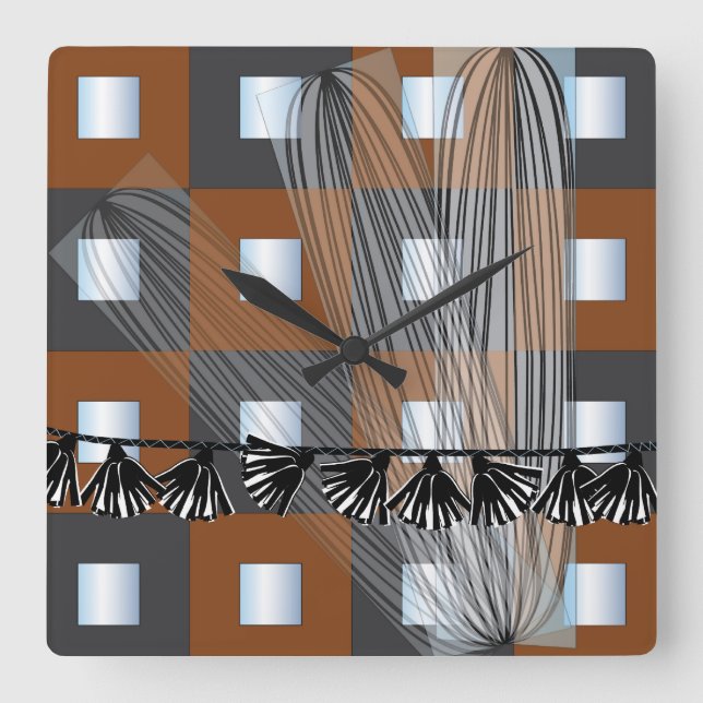 Reloj Cuadrado Ikea Mirrors Squares Clock (Anverso)