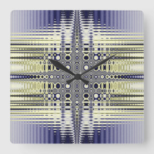 Reloj Cuadrado Ilusión óptica fractal