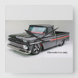 Reloj Cuadrado Imagen clásica del coche para Square-Wall-Clock