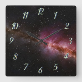 Reloj Cuadrado Imagen del universo