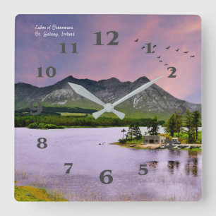 Reloj Cuadrado Imagen irlandesa para Square-Wall-Clock