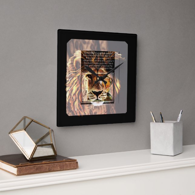 Reloj Cuadrado Imágenes de secuencias de comandos 01 (Oficina)