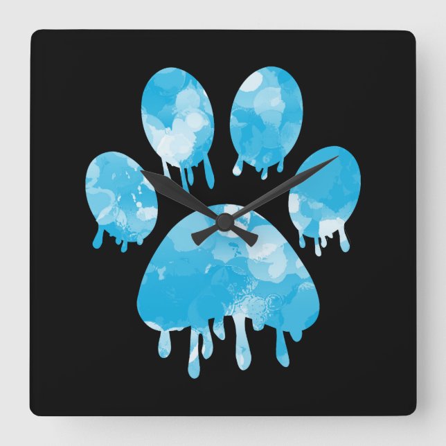 Reloj Cuadrado Imprimir trazo (Anverso)