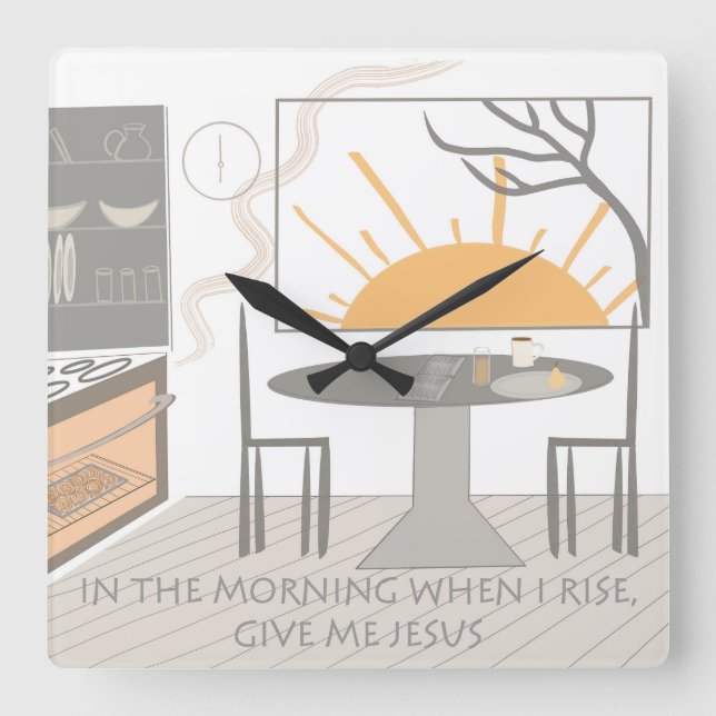 Reloj Cuadrado In the morning clock (Anverso)