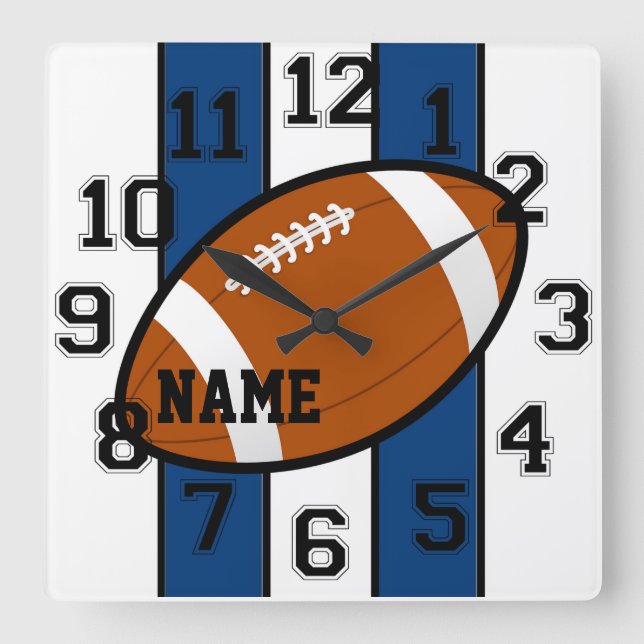 Reloj Cuadrado Indianapolis Colors Football Wall Clock (Anverso)