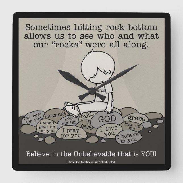 Reloj Cuadrado Inferior (Anverso)