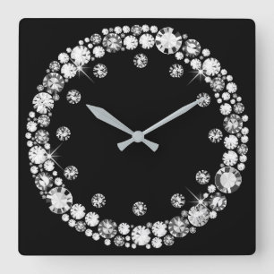 Reloj Cuadrado Infinito del diamante