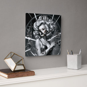 Reloj Cuadrado Ingeniería Mecánica por Xzendor7