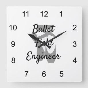 Reloj Cuadrado Ingeniero de campo de ballet