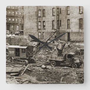 Reloj Cuadrado INGENIERO DE FUNCIONAMIENTO del noroeste de la