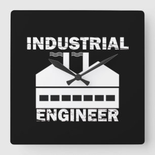 Reloj Cuadrado ingeniero industrial