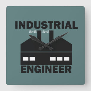Reloj Cuadrado ingeniero industrial