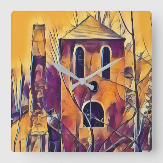 RELOJ CUADRADO INGLATERRA VICTORIANA (Anverso)