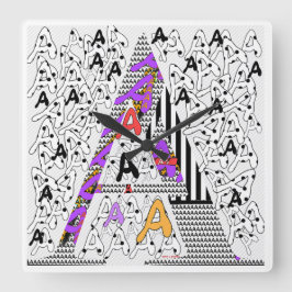 Reloj Cuadrado Inicial A