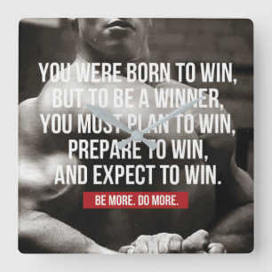 Reloj Cuadrado Inspiración para la construcción de cuerpos - Naci