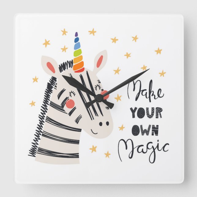 Reloj Cuadrado Inspiration Zebri-corn (Anverso)