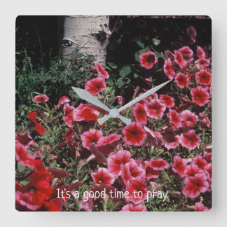 Reloj Cuadrado Inspirational Reminder to Pray