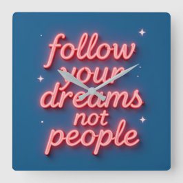 Reloj Cuadrado Inspirational Wall Clock