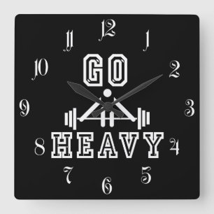 Reloj Cuadrado Ir pesado