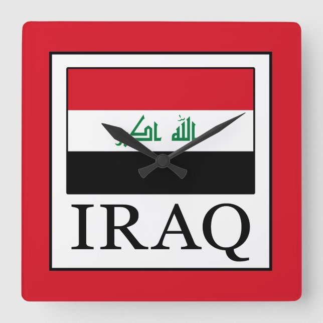 Reloj Cuadrado Iraq (Anverso)