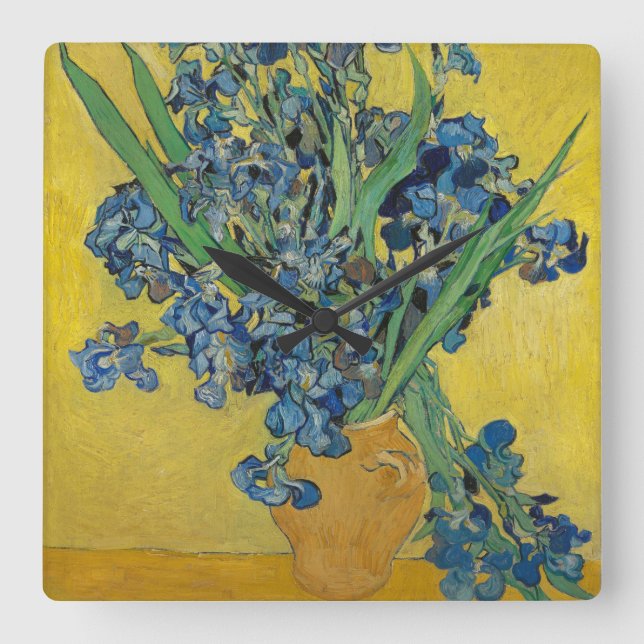Reloj Cuadrado Iris de Van Gogh (Anverso)