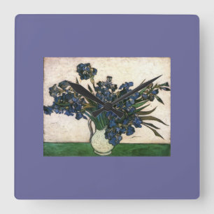 Reloj Cuadrado Iris Lavendar de Van Gogh