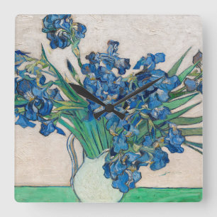Reloj Cuadrado Irises, 1890 por Vincent van Gogh