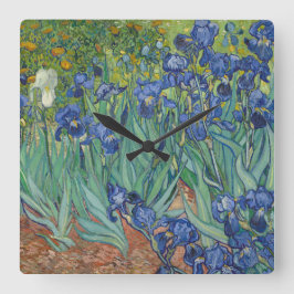 Reloj Cuadrado Irises de Vincent Van Gogh