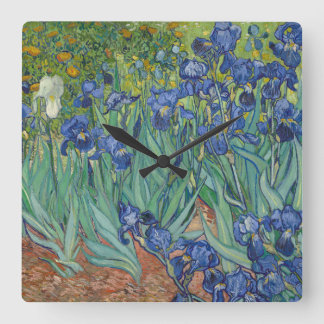 Reloj Cuadrado Irises de Vincent Van Gogh