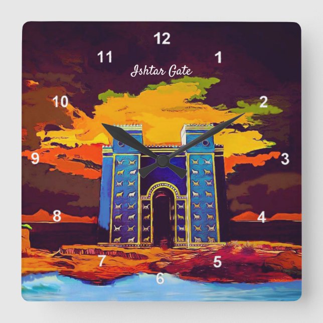 Reloj Cuadrado Ishtar Gate (Anverso)