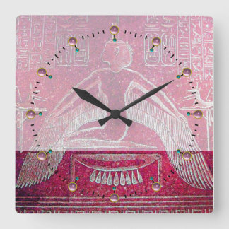 Reloj Cuadrado ISIS, rosa rojo antiguo