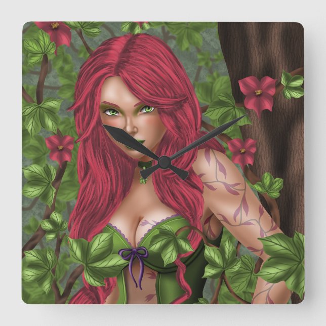 Reloj Cuadrado Ivy, el Chica venenoso (Anverso)