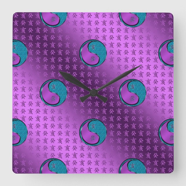 Reloj Cuadrado Jabalí de Agua (Anverso)