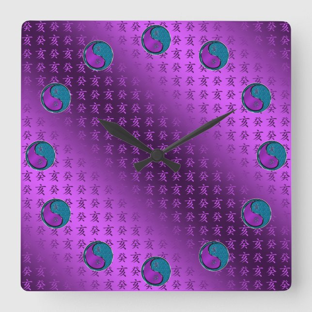 Reloj Cuadrado Jabalí de Agua (Anverso)
