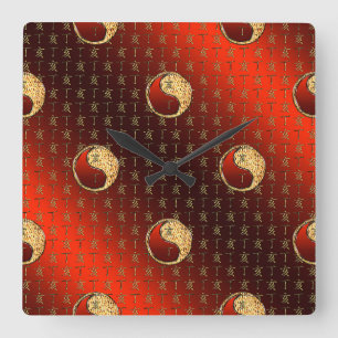 Reloj Cuadrado Jabalí de Fuego