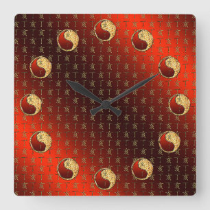 Reloj Cuadrado Jabalí de Fuego